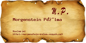 Morgenstein Pálma névjegykártya